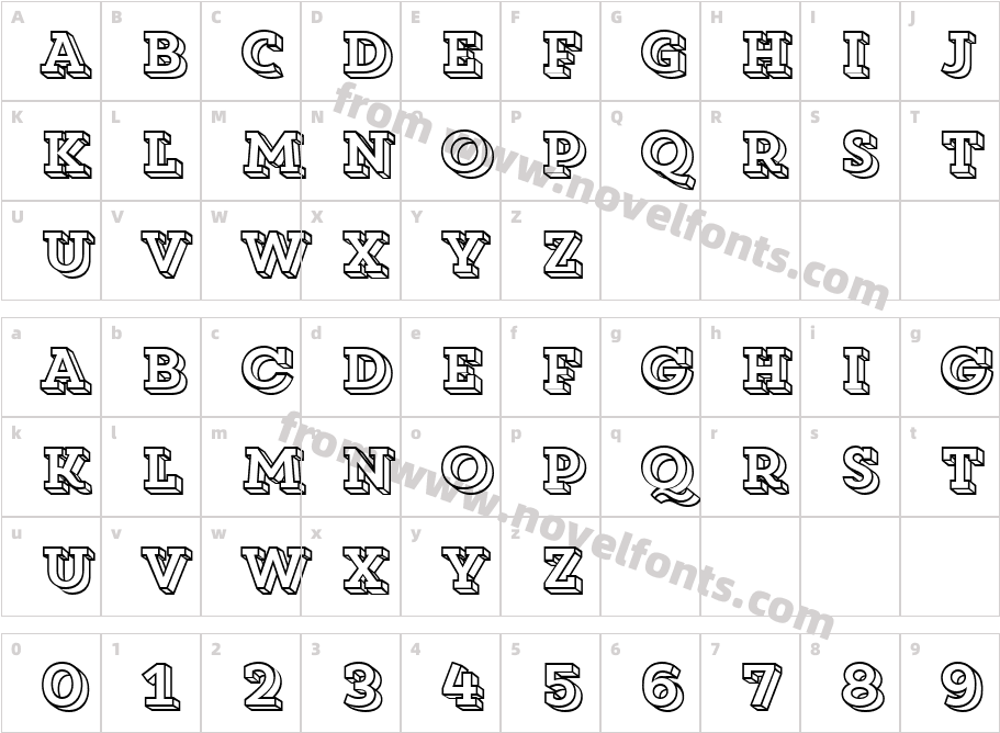 Core Magic W00 3D FrameCharacter Map