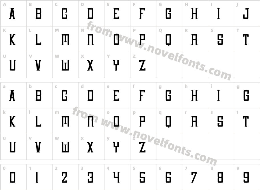 Corner Field RegularCharacter Map