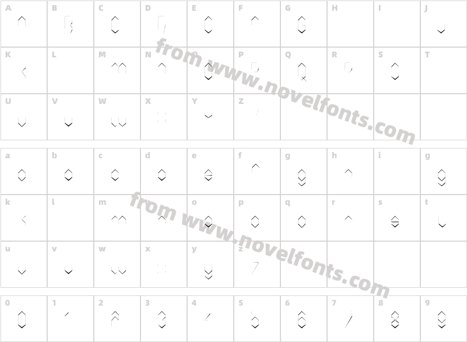 CornwallCharacter Map