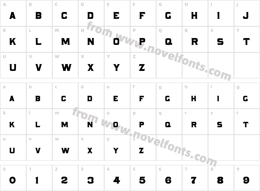 CorreoCharacter Map