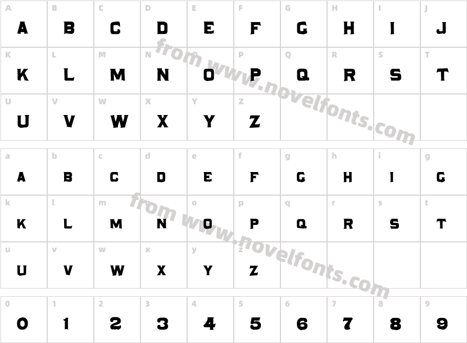 CorreoCharacter Map