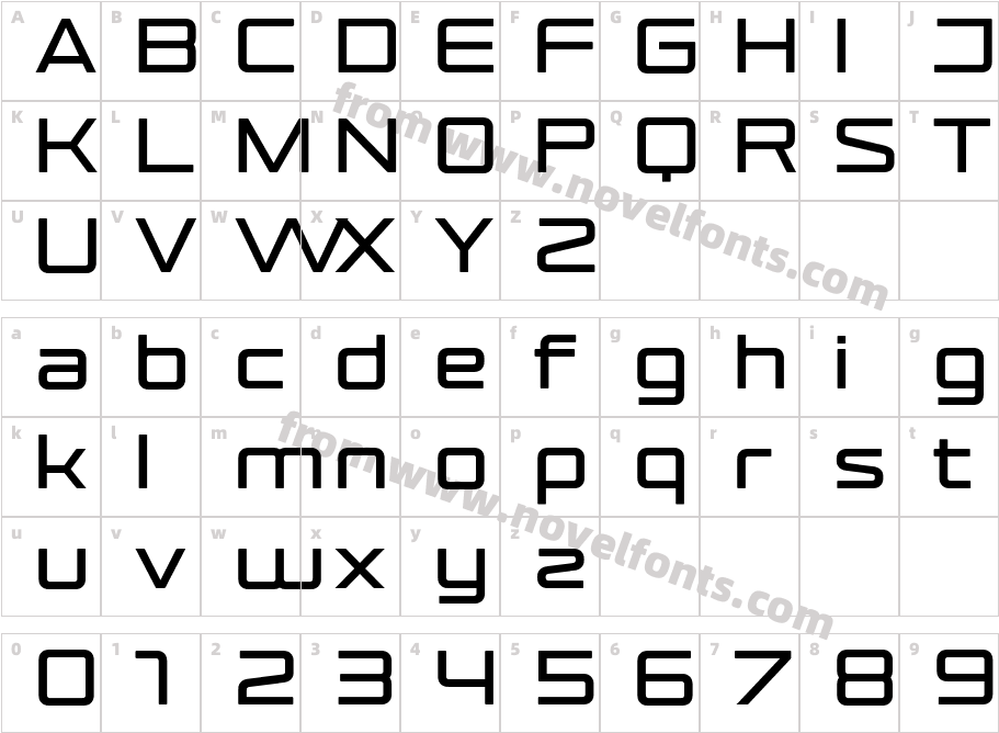 Cottox Soft001 BoldCharacter Map