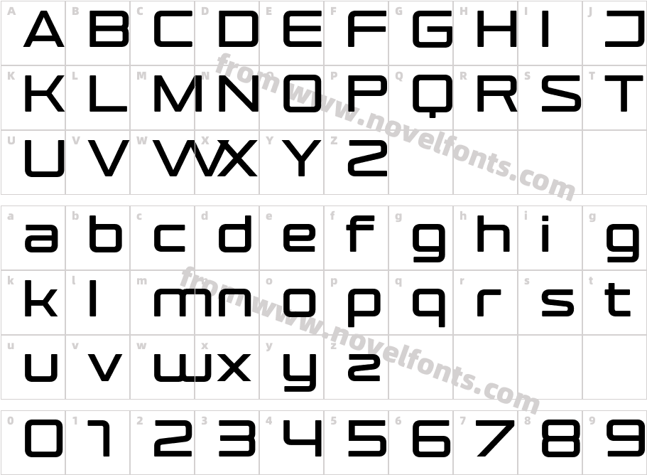 Cottox Soft001 Extra BoldCharacter Map