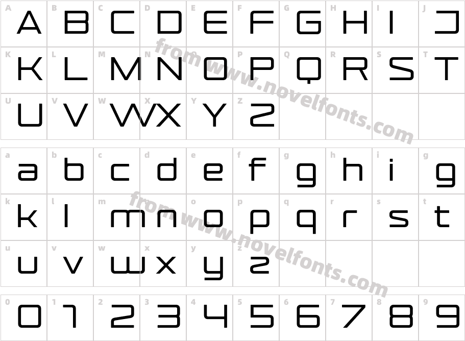 Cottox Soft001 MediumCharacter Map