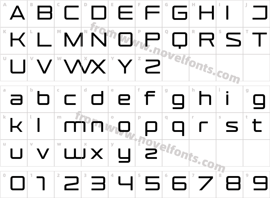 Cottox Soft001 SemiboldCharacter Map