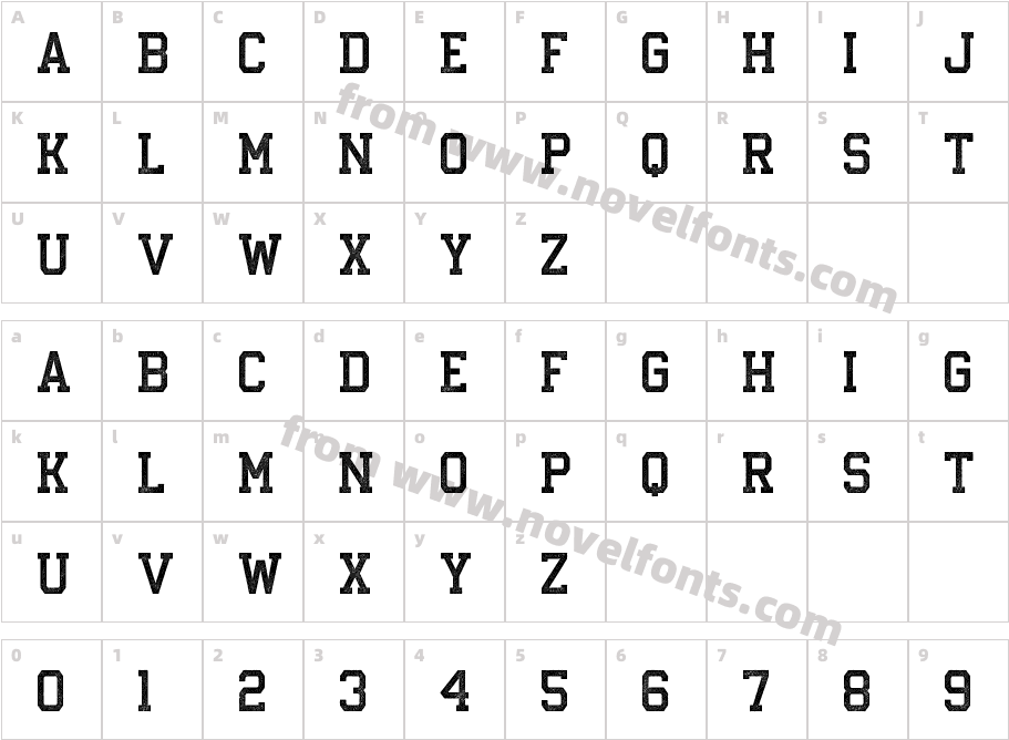 Courage Union HalftoneCharacter Map