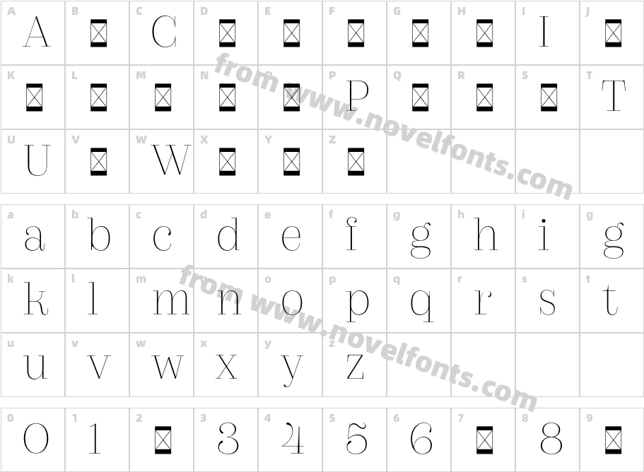 Couturier Poster ThinCharacter Map