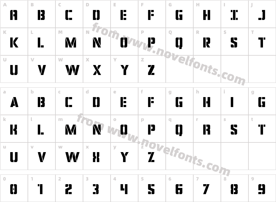 Covert Ops RegularCharacter Map