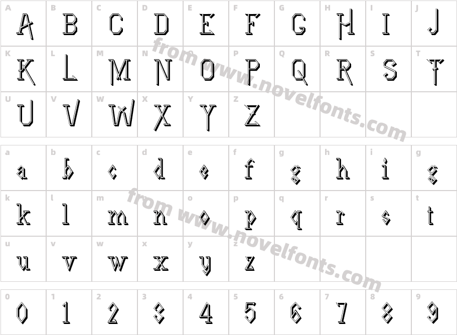 LineDriveShadowCharacter Map