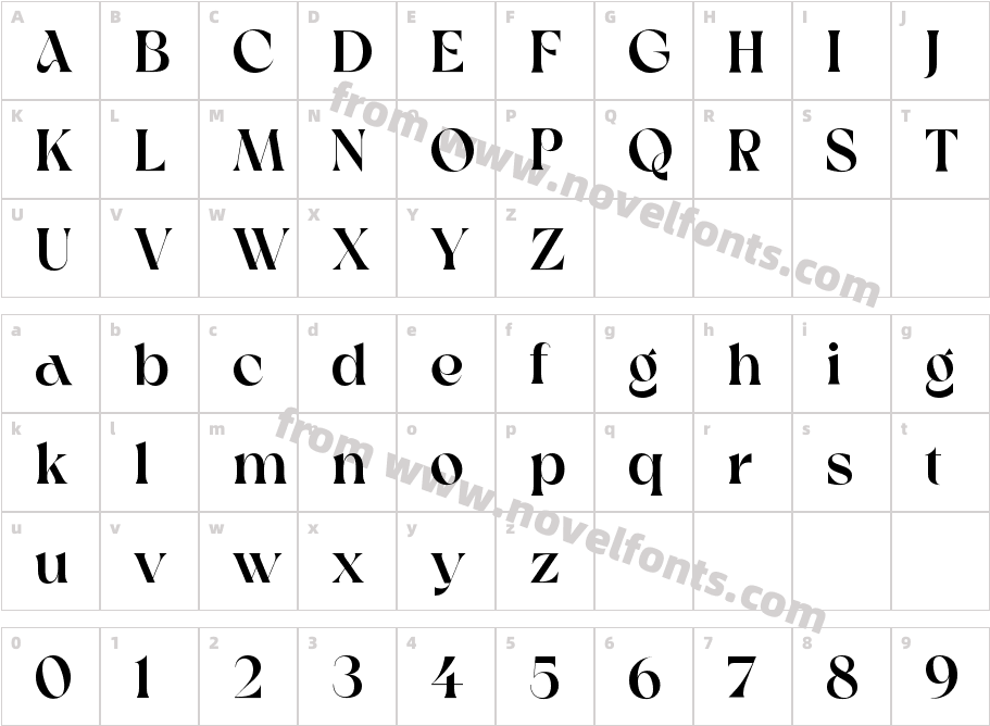 Crake SemiboldCharacter Map