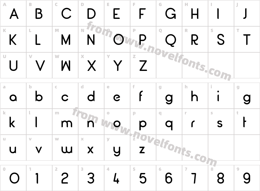 Cranberry Display Typeface BoldCharacter Map