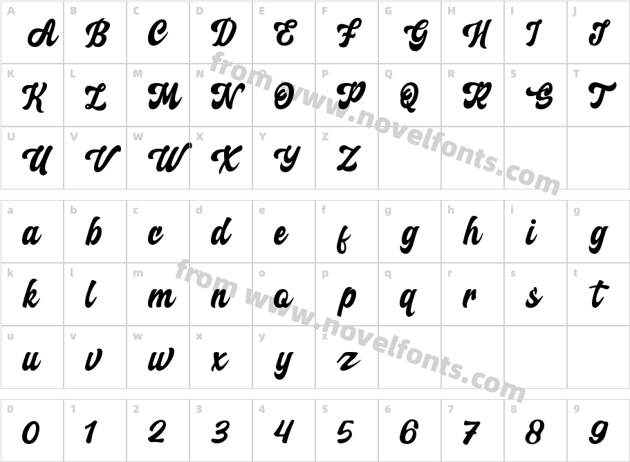 Creamy Garlic ScriptCharacter Map
