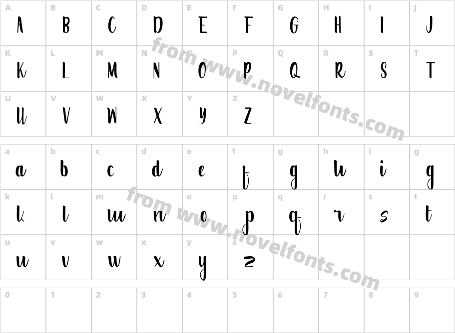 Creative Word RegularCharacter Map