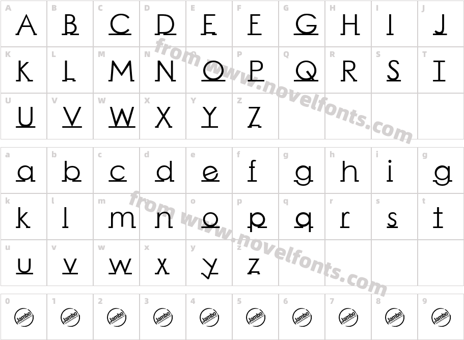 LinearmenteCharacter Map