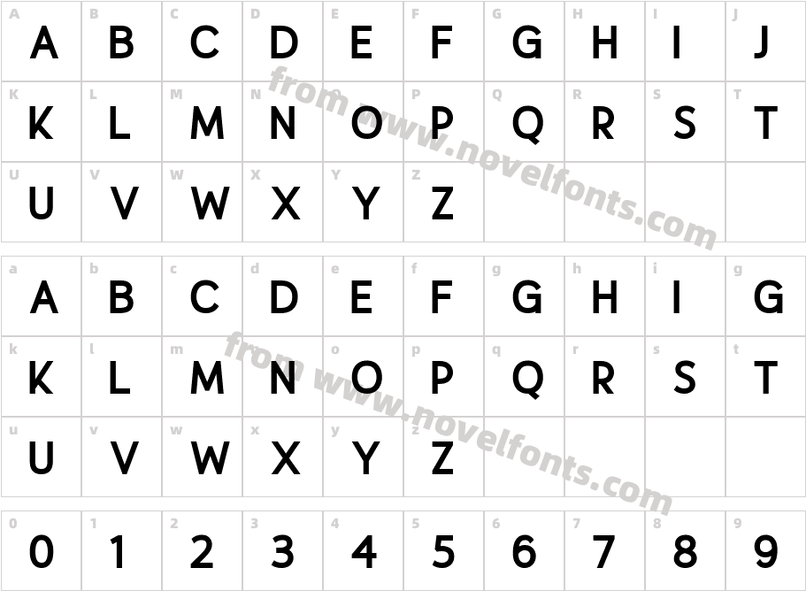 Cresspine BoldCharacter Map