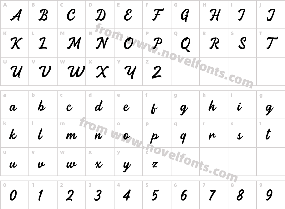Crockotten RegularCharacter Map