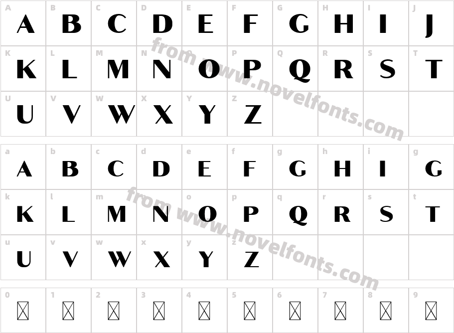 Croco Free RegularCharacter Map