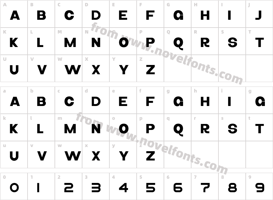 Crog SemiboldCharacter Map