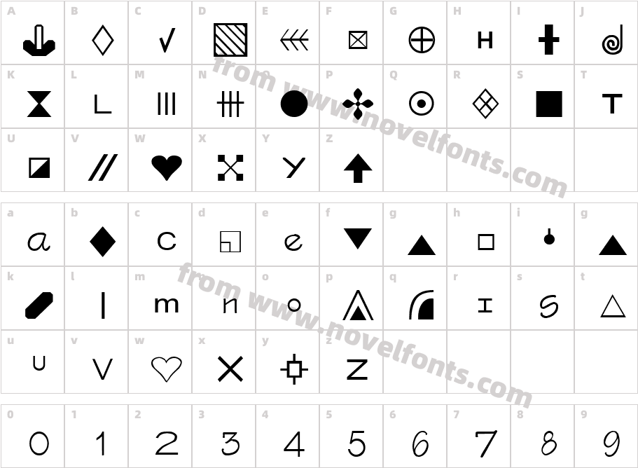 Cross Stitch3Character Map