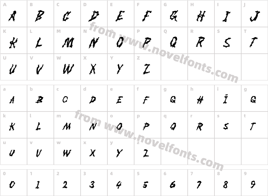 Croswa RegularCharacter Map