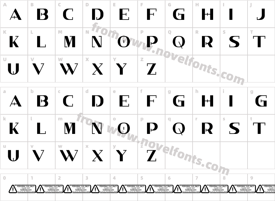 Cryptonus PERSONAL USE ONLY!Character Map