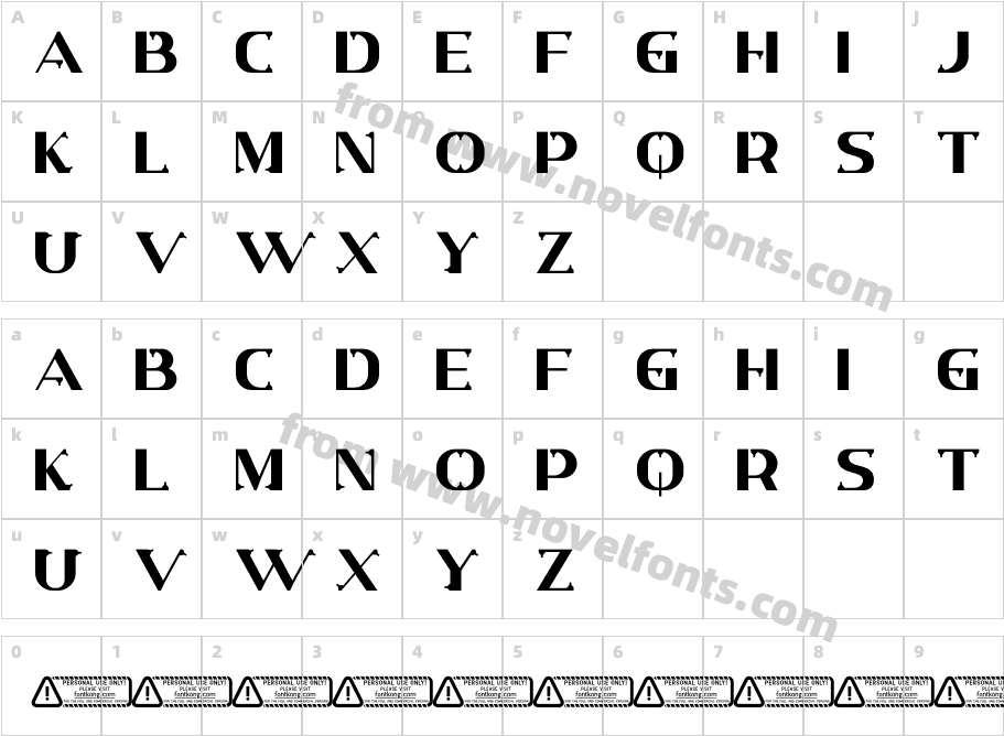 Cryptoria PERSONAL USE ONLY!Character Map