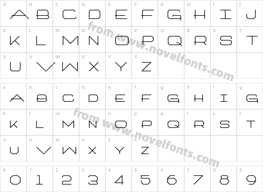 150-CAI978Character Map