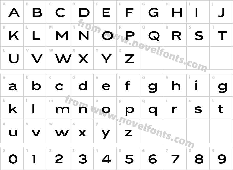 Cutta BoldCharacter Map