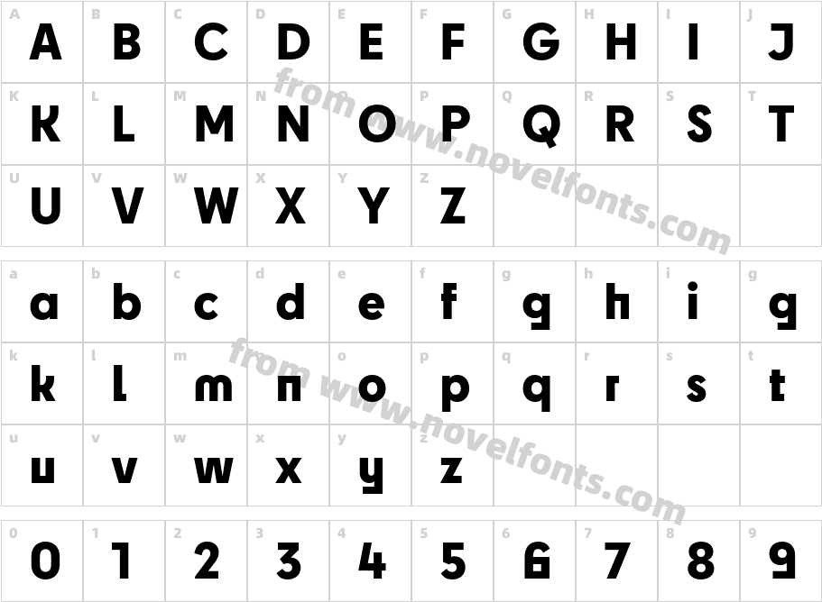 Cy Extra BoldCharacter Map