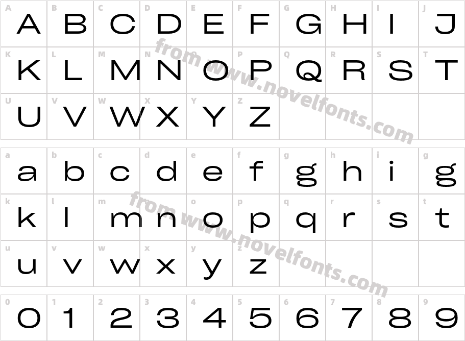 Cy Grotesk Grand RegularCharacter Map