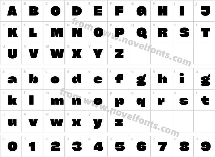 Cy Grotesk Key BlackCharacter Map