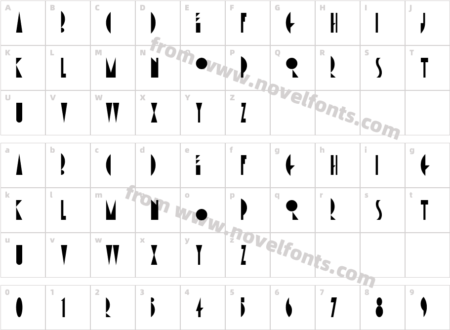 AmsterdamTangramCharacter Map