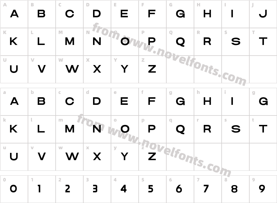 DANSON MEDIUMCharacter Map
