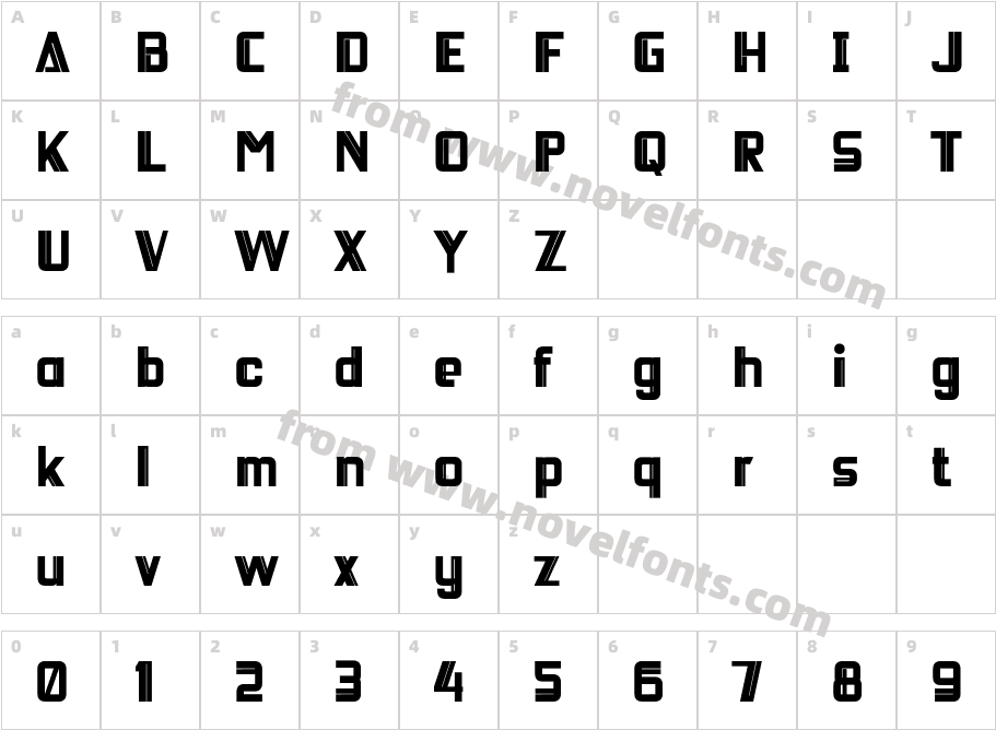 DEICHO BoldCharacter Map