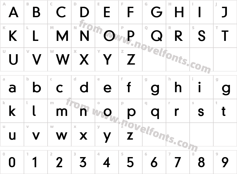 DIN Neuzeit Grotesk W01 BoldCharacter Map
