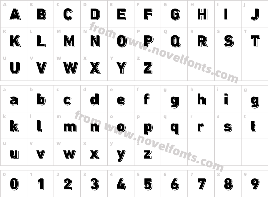 DIN Next Shadow HeavyCharacter Map
