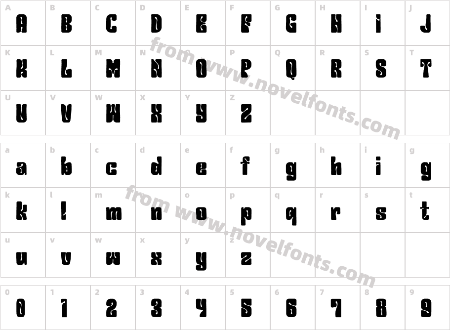 DISCORIA RegularCharacter Map