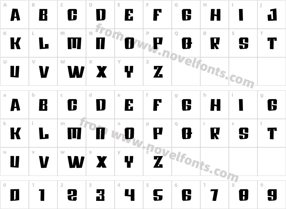 DOREGAMES RegularCharacter Map