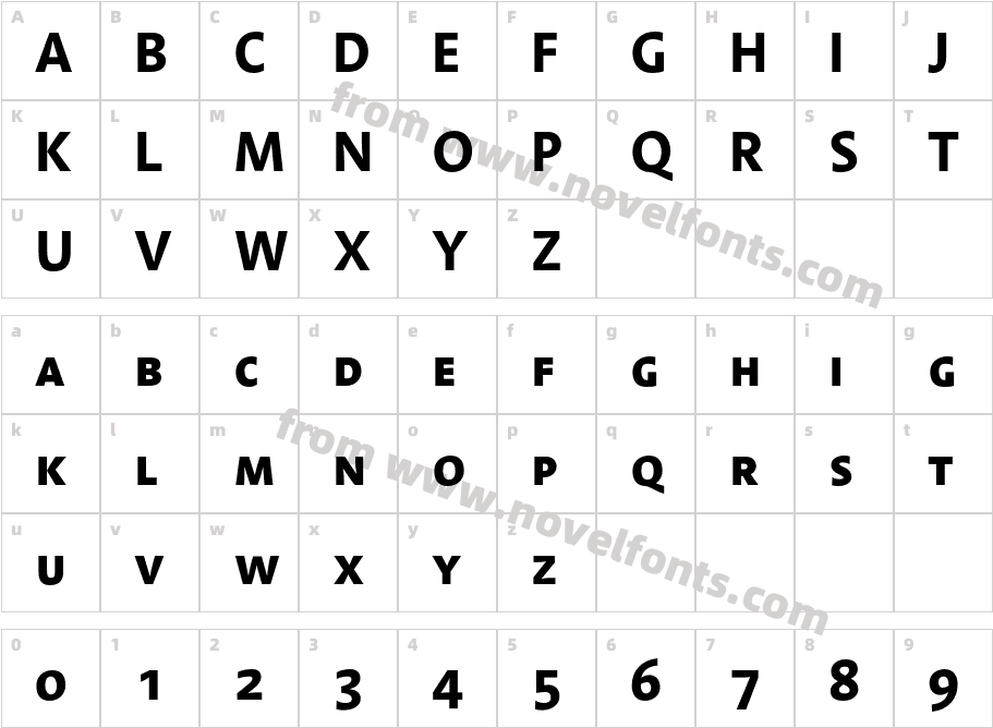 LinotypeAromaSC-BoldCharacter Map