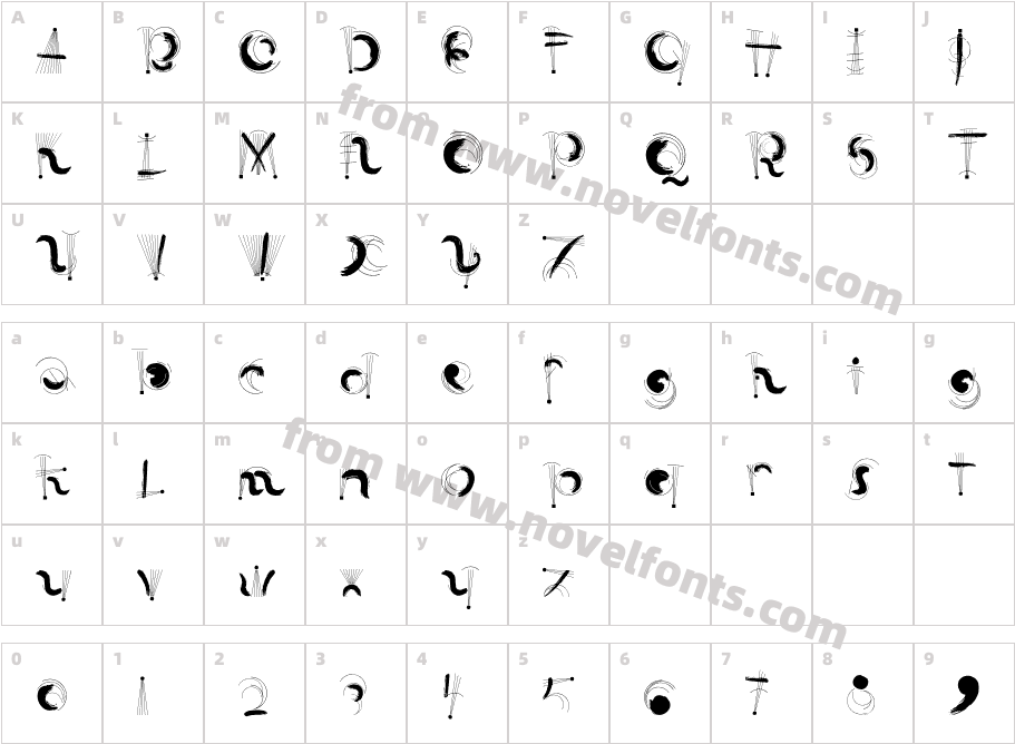 LinotypeFreshEwka-HotCharacter Map