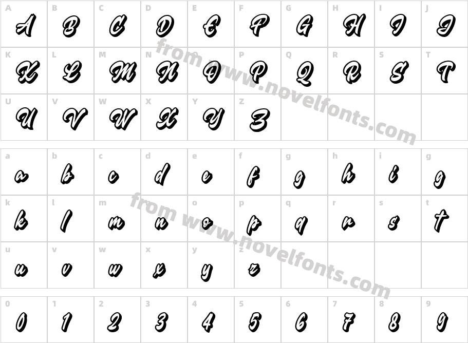Dark Brush ExtrudeCharacter Map