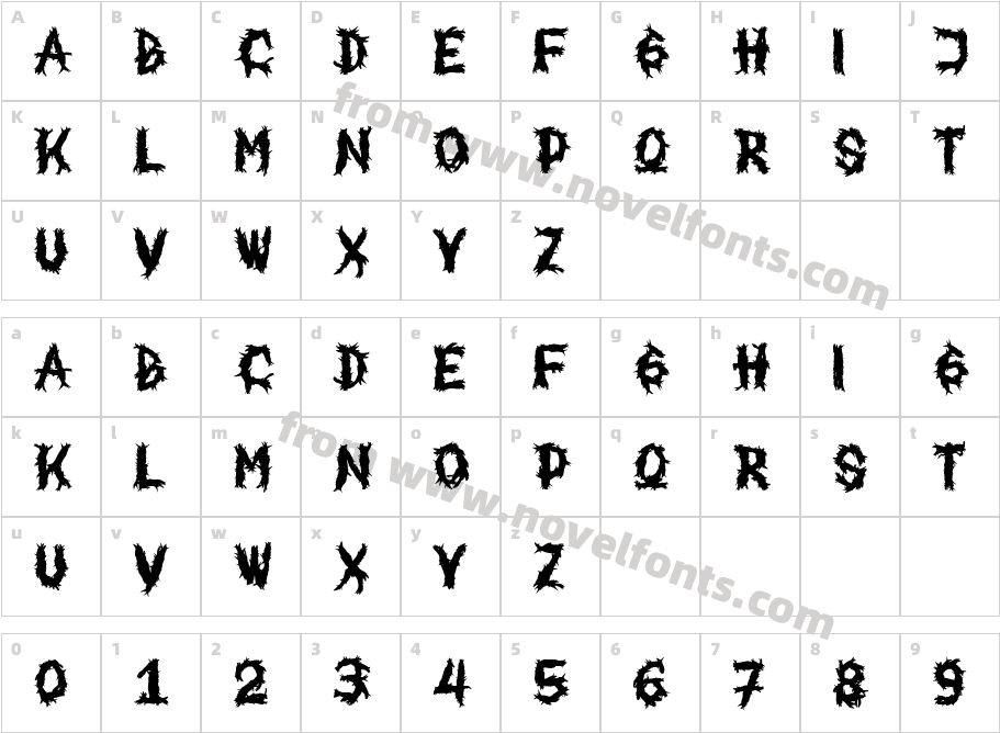 Dark ComradeCharacter Map
