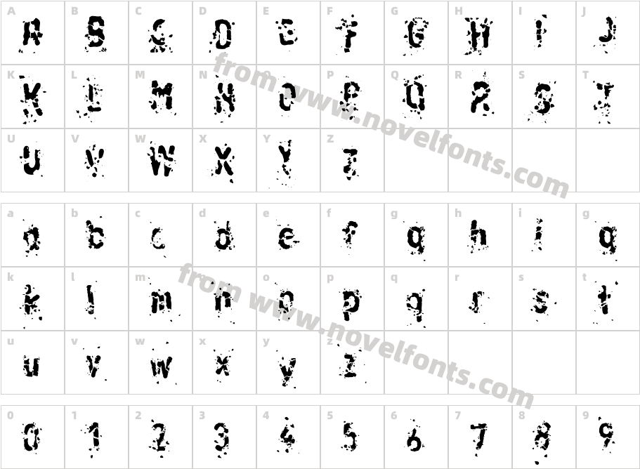 LinotypeRussischBrot-EatTwoCharacter Map