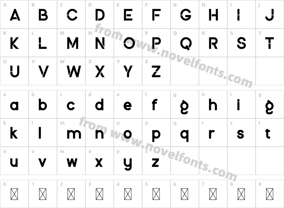 Dashing AlternateCharacter Map