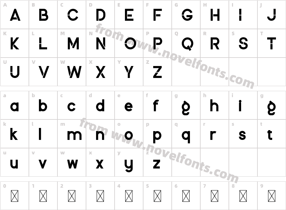 Dashing AlternateCharacter Map