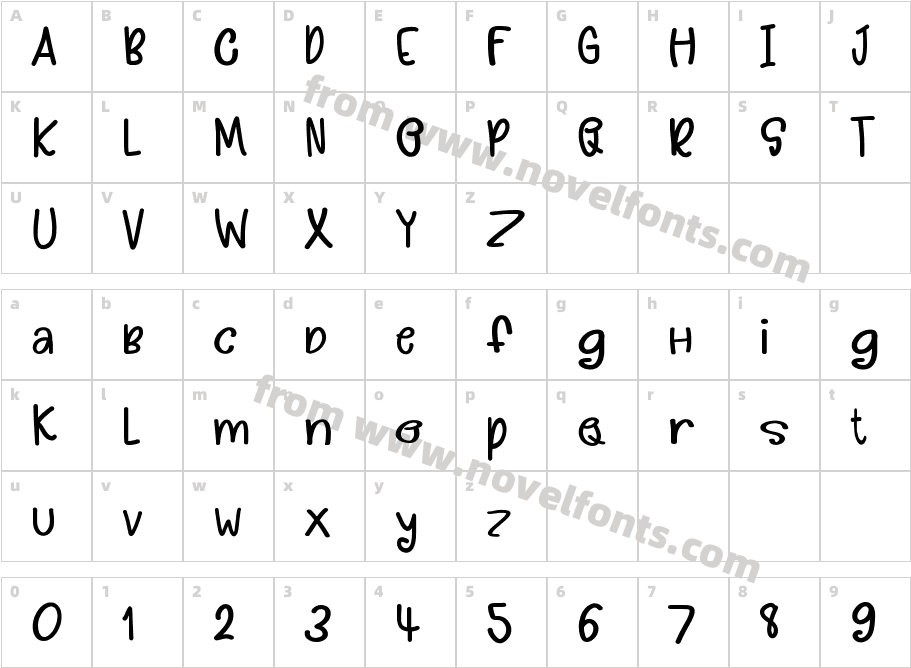 Decorations RegularCharacter Map