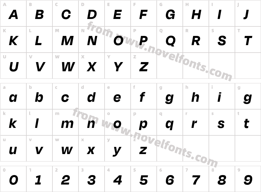 Degular Display Demo Bold ItalicCharacter Map