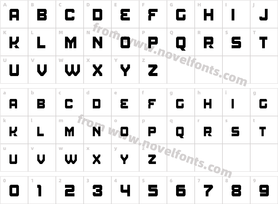 Amuro Condensed BoldCharacter Map