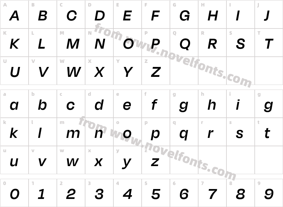 Degular Display Demo Semibold Italic ItalicCharacter Map