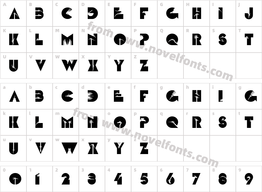 LinotypeZootype AirCharacter Map